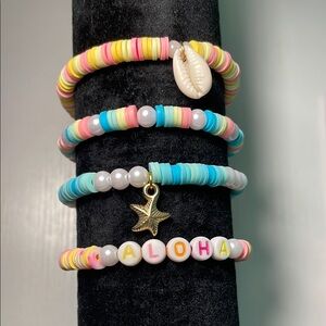 Handmade Summer Beaded Bracelet Set